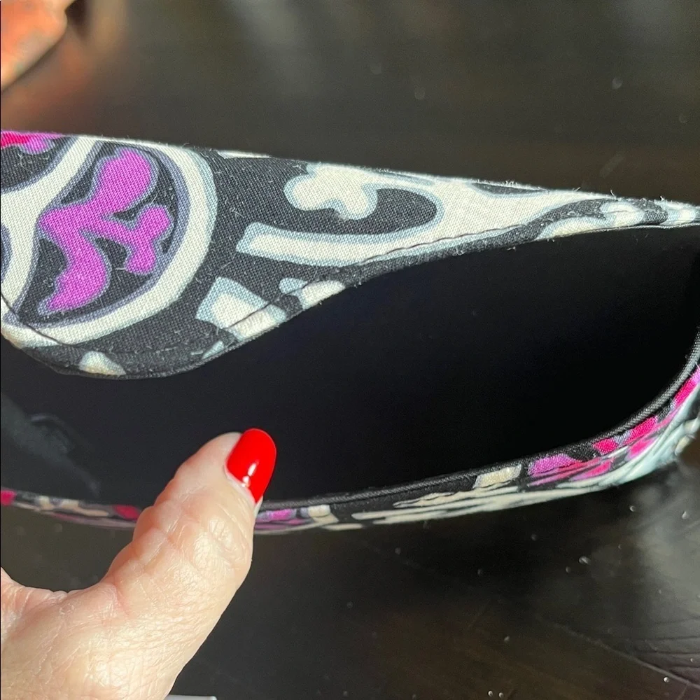 Vera Bradley Black and Pink Sunglasses Case NWT